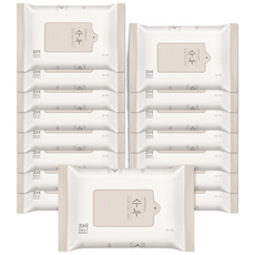 [수누] 프리미엄 물티슈 휴대리필 20매X16팩, 20매, 16개