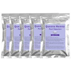 퀸즈 펄 시그니처 천연헤나염색약 Queens Pearl Signature Henna, 5개, 브라운5