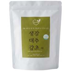제이지허브 국산 생강 대추 감초 티백 차, 1개, 50개입, 1g