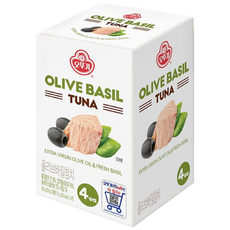 오뚜기 올리브 바질 참치, 100g, 4개