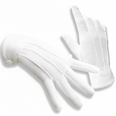 [장갑이네] 흰단추 기사 예식 행사 중단 장갑 1켤레, 1개