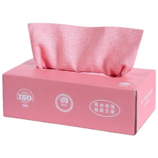 拋棄式一次性廚房清潔抹布 -, 1個, 【櫻花粉】抽取式抹布 抹布