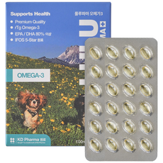 룰루파마 반려동물 영양제, 오메가3, 3개