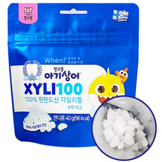 핑크퐁 아기상어 자일리100 자일리톨 40g_960iP, 40g, 2개
