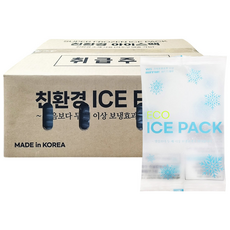 친환경 젤아이스팩 완제품 소형 11x18cm, 80개
