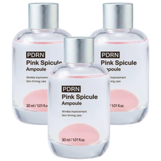 [더마인스 3초 볼륨앰플] PDRN 핑크 스피큘 앰플 주름개선 펩타이드 고순도 연어 DNA, 3개, 30ml