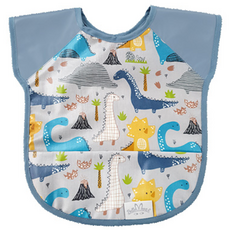 BelleMent 防水吃飯圍兜, 恐龍款, 1入, 1入