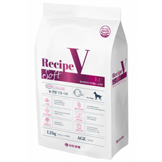 유한양행레시피브이 강아지 소프트 처방식 사료, 눈물개선/눈건강+장건강, 1.2kg, 1개 눈물개선/눈건강+장건강, 1.2kg, 1개