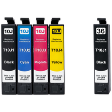 잉크아울렛 엡손 T10J 4색세트+검정1EA 호환잉크 WF2930 XP2200 XP2205 T10J1 T10J2 T10J3 T10J4 T10J170 T10J270 T10J470, 1개, T10J 세트 (검정,파랑,빨강,노랑)+검정1EA