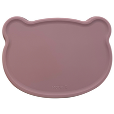 Bluemama Modu-i 幼兒矽膠小熊餐盤蓋, 粉紅色