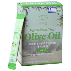 리브올 유기농 엑스트라버진 올리브오일 그리스산, 30개, 10g
