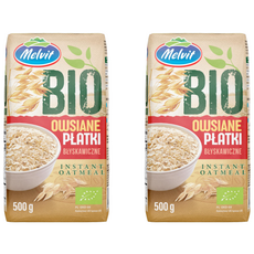 멜빗 폴란드 고식이섬유 유기농 퀵 오트밀, 2개, 500g