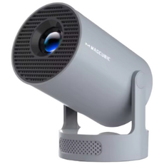 HARU DEAL HY300 PRO + 빔프로젝터 휴대용 가정용 홈시네마 한국어지원 아이폰 안드로이드 180도 회전 자동 키스톤, no bag, 그레이