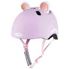 삼천리 자전거 어린이용 어반 헬멧 SH700 어린이 곰돌이 핼멧, 곰돌이귀 + 라이트 핑크 (무광), 1개