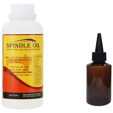 미싱 오일 1L + 갈색 용기 (스핀들 재봉틀용 윤활유), 미싱오일 1L + 갈색용기, 1개