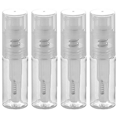 便攜式粉末噴霧空瓶 18ml, 透明, 4個