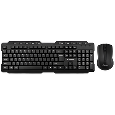 JERTECH KM200 무선 키보드 마우스 세트 오피스 비즈니스 게임 가정용, 일반형, 블랙