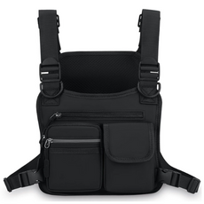 아도레 오토바이 배달 낚시 반사조끼 가방, 블랙