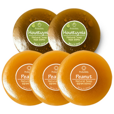 Probubbly 魚腥草肥皂 110g*2入+花生芽中性肥皂 110g*3入組, 1組