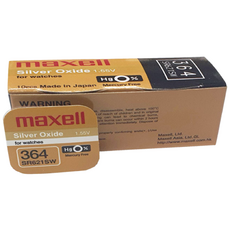 맥셀 SR621SW 10개 시계배터리 364 SR60 SR621 280-34 V364 D364 S62 GP364 건전지, 1개, 10개입