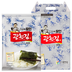 광천김 선물세트 3대째 달인 9호 파래 전장김 10봉 세트