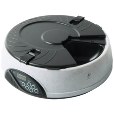 DING DONG PET 6 件套生動的寵物自動餵食器, 白色的