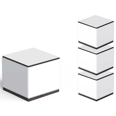 모락 가구 다리 높이 조절 탄소강 받침대 4개입 5CM, 1개, 화이트