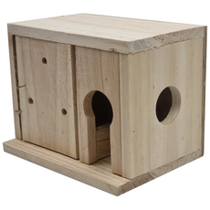 애니몰파크 문조전용나무알통 소형 핀치 원목알통 번식전용알통 둥지 은신처 새집 새용품 문조 카나리아알통, 1개