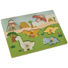 피에스타 꼭지퍼즐 공룡, 1개, 6피스