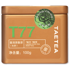 TAETEA 大益茶 普洱茶散茶 T77, 100g, 1入