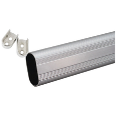 철물프렌드 타원옷걸이봉 주문제작 소켓별도구매! 맞춤재단 타원알루미늄봉 장농파이프 소켓포함상품아니오니옵션에서 꼭 구매부탁드립니다., 타원옷걸이봉500mm이하, 1개