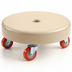 헤이미샤 무빙체어 앉은뱅이 이동식 무빙의자 작업 청소용 이동의자 (중형), 베이지, 1개