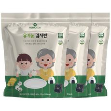 베리쿡 유기농 김자반 아이 반찬, 3개, 25g, 유기자반