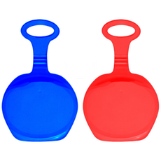 스노우 겨울 팡팡 휴대용 썰매 2개 세트, 빨강+파랑