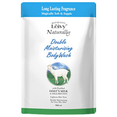 Leivy 山羊乳雙重保濕沐浴乳補充包, 900ml, 1包