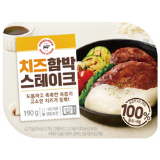 [임박할인 26년 3월 7일] 190g x 5팩 앵거스박 등심 치즈 함박스테이크 190g, 5개