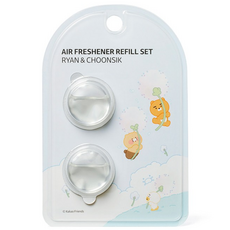 카카오프렌즈 모니터방향제 리필 춘식이 라이언 카카오프렌즈 네비게이션방향제 호환, 2개