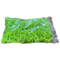 TIS 塑膠螢光捲鏈 + S型掛鉤 2入組, 4套