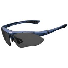 락브로스 컬러 반테 라이딩 스포츠 고글 선글라스 편광 변색 코팅 탈부착 자외선차단 0089, 0089_변색 네이비, 1개