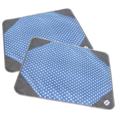 sceneby 屏障寵物廁所輔助墊大, 藍色, 2個