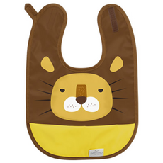 BelleMent 動物造型防水圍兜, Rye, 1入