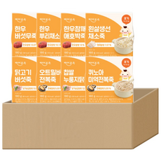 [베이비본죽] 실온이유식 후기 8종 세트, 8개, 180g, 후기 8종 1세트