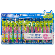 오랄비 비니 어린이 칫솔 12입