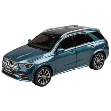 다이캐스트 금속 1:24 벤츠 GLE 350 모델 SUV 자동차 모형 장난감 피규어 전시 인테리어, 1개, 색상_블루
