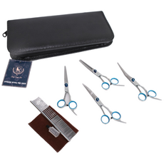 DING DONG PET 狗狗安全美容剪刀組, 銀色, 1套