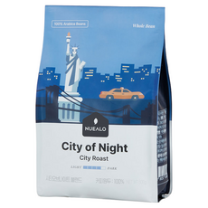 누알로 시티 오브 나이트 블랜드 케냐 콜롬비아 산미없는 원두커피 홀빈(분쇄안함), 1개, 500g