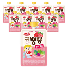 베베스트 우리 아이 뿡뿡주스 딸기채소, 10개, 혼합맛(딸기/채소), 70ml