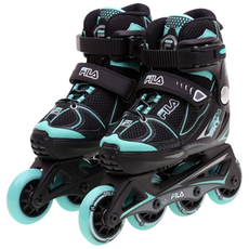 FILA 인라인스케이트 X-ONE SKY 어린이 아동 주니어 1mm단위사이즈조절, 민트S(165-190)_92452