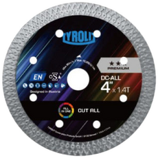 티롤릿 DC-ALL 멀티날 4인치 5인치 다이아몬드 컷팅 블레이드, 1개