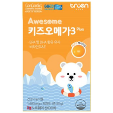 리뉴얼 어썸스마트키즈오메가3, 30정, 3개